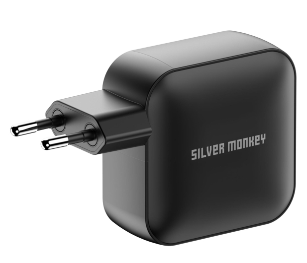 Silver Monkey Ładowarka GaN Smart Quadro 100W PD Czarna - 1417253 - zdjęcie 9